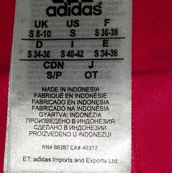 Adidas Sport Tennis Skirt/Skort sz S Pink White - Picture 6 of 7